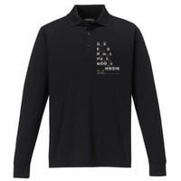 Dirty Humor For Dirty Mind Graphic Performance Long Sleeve Polo