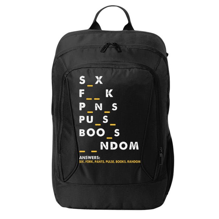 Dirty Humor For Dirty Mind Graphic City Backpack