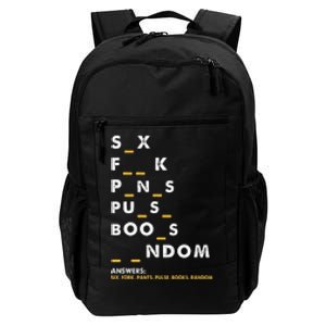 Dirty Humor For Dirty Mind Graphic Daily Commute Backpack