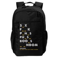 Dirty Humor For Dirty Mind Graphic Daily Commute Backpack