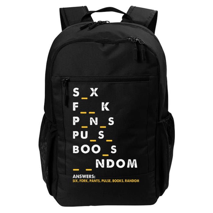 Dirty Humor For Dirty Mind Graphic Daily Commute Backpack