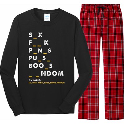 Dirty Humor For Dirty Mind Graphic Long Sleeve Pajama Set