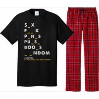 Dirty Humor For Dirty Mind Graphic Pajama Set