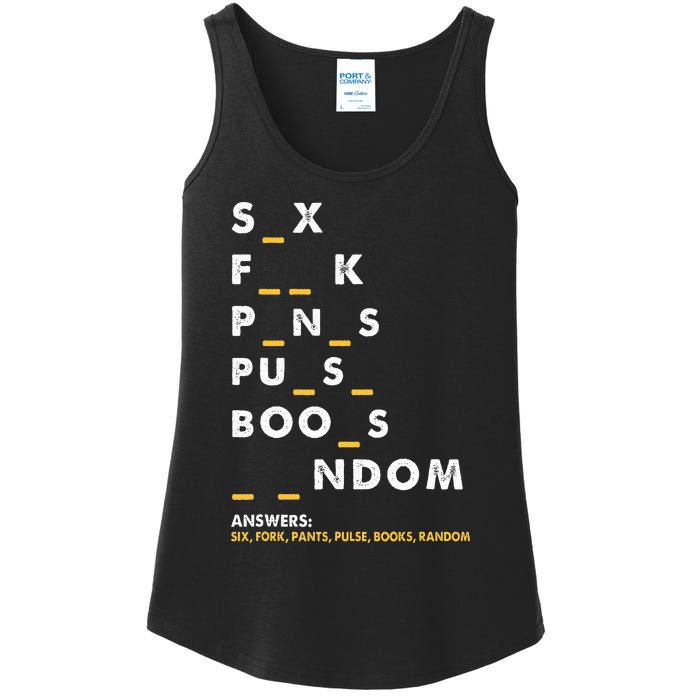 Dirty Humor For Dirty Mind Graphic Ladies Essential Tank