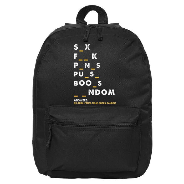 Dirty Humor For Dirty Mind Graphic 16 in Basic Backpack