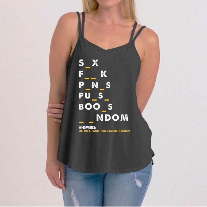 Dirty Humor For Dirty Mind Graphic Women's Strappy Tank