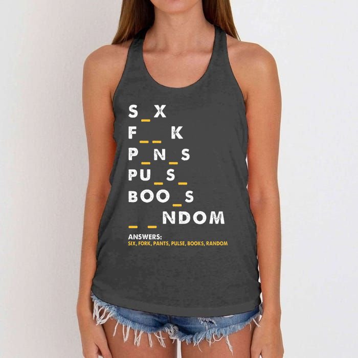 Dirty Humor For Dirty Mind Graphic Women's Knotted Racerback Tank