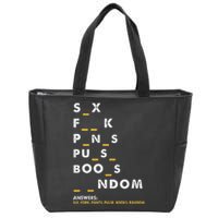 Dirty Humor For Dirty Mind Graphic Zip Tote Bag