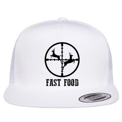 Deer Hunting Funny Hunter Fast Food Gift Flat Bill Trucker Hat