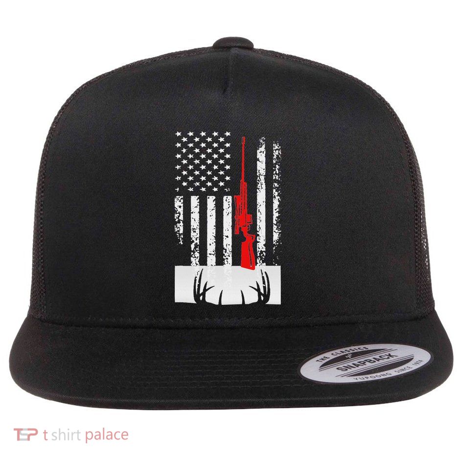Deer Hunting & Fast Food Flat Bill Trucker Hat