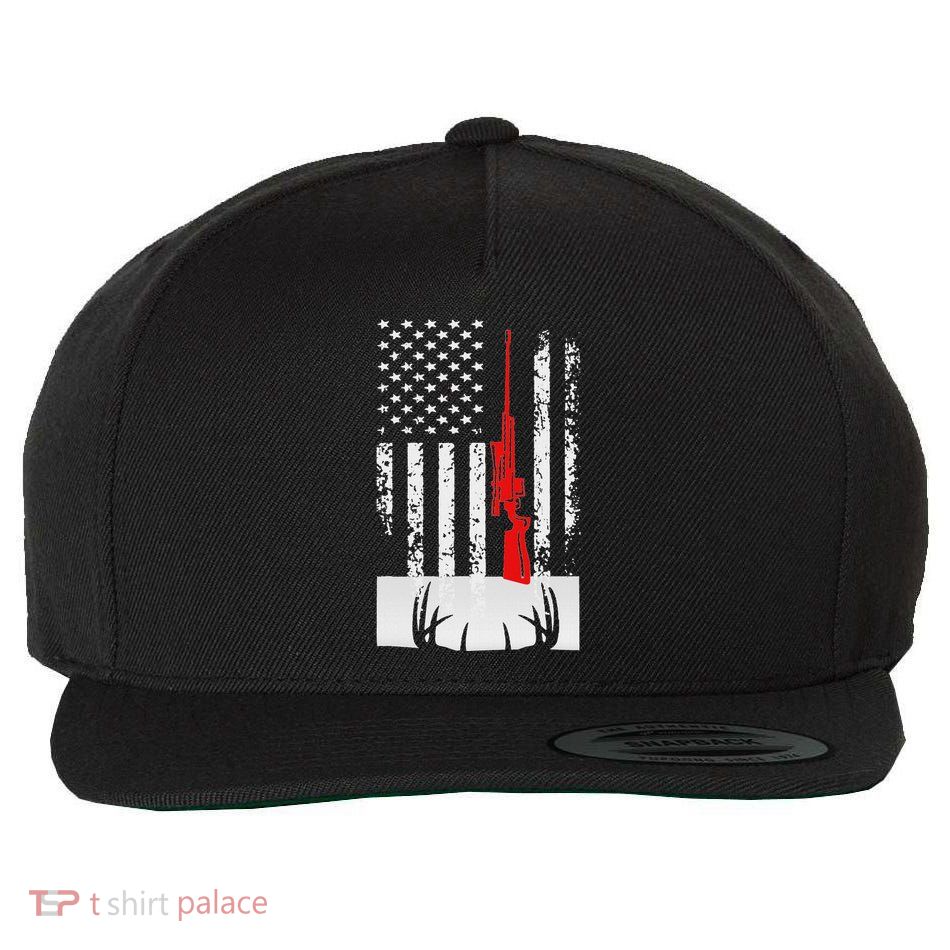 Deer Hunting & Fast Food Wool Snapback Cap