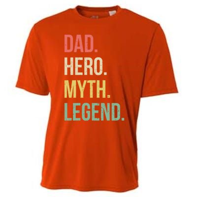 Dad Hero Funny Father Legendary Daddy Dad Joke Lover Gift Cooling Performance Crew T-Shirt