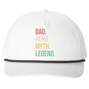 Dad Hero Funny Father Legendary Daddy Dad Joke Lover Gift Snapback Five-Panel Rope Hat