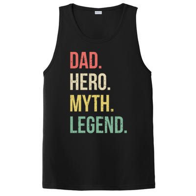 Dad Hero Funny Father Legendary Daddy Dad Joke Lover Gift PosiCharge Competitor Tank