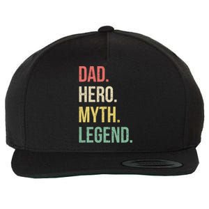 Dad Hero Funny Father Legendary Daddy Dad Joke Lover Gift Wool Snapback Cap