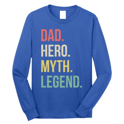 Dad Hero Funny Father Legendary Daddy Dad Joke Lover Gift Long Sleeve Shirt