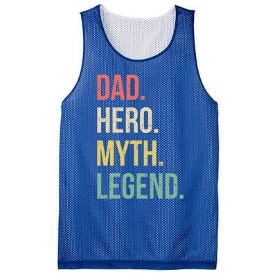 Dad Hero Funny Father Legendary Daddy Dad Joke Lover Gift Mesh Reversible Basketball Jersey Tank