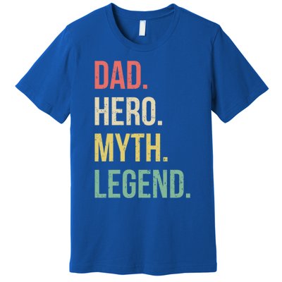 Dad Hero Funny Father Legendary Daddy Dad Joke Lover Gift Premium T-Shirt