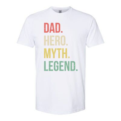 Dad Hero Funny Father Legendary Daddy Dad Joke Lover Gift Softstyle CVC T-Shirt