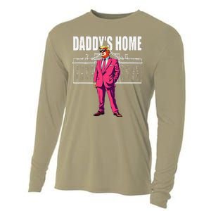 DaddyS Home  Funny Saying DaddyS Home Cooling Performance Long Sleeve Crew