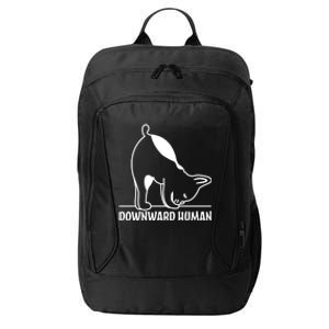 Downward Hu Funny Yoga Dog Lover Gift City Backpack