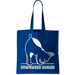 Downward Hu Funny Yoga Dog Lover Gift Tote Bag