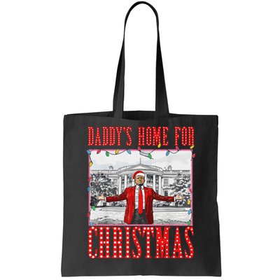 DaddyS Home For Christmas Trump Tote Bag