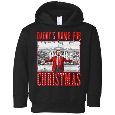 DaddyS Home For Christmas Trump Toddler Hoodie