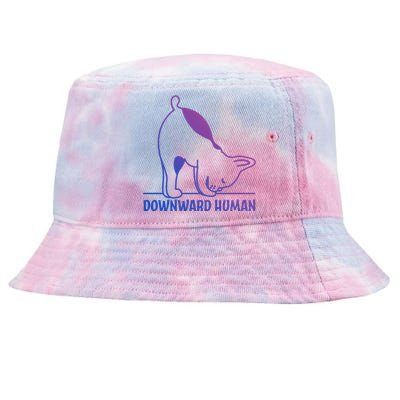 Downward Hu Funny Yoga Dog Lover Meaningful Gift Tie-Dyed Bucket Hat