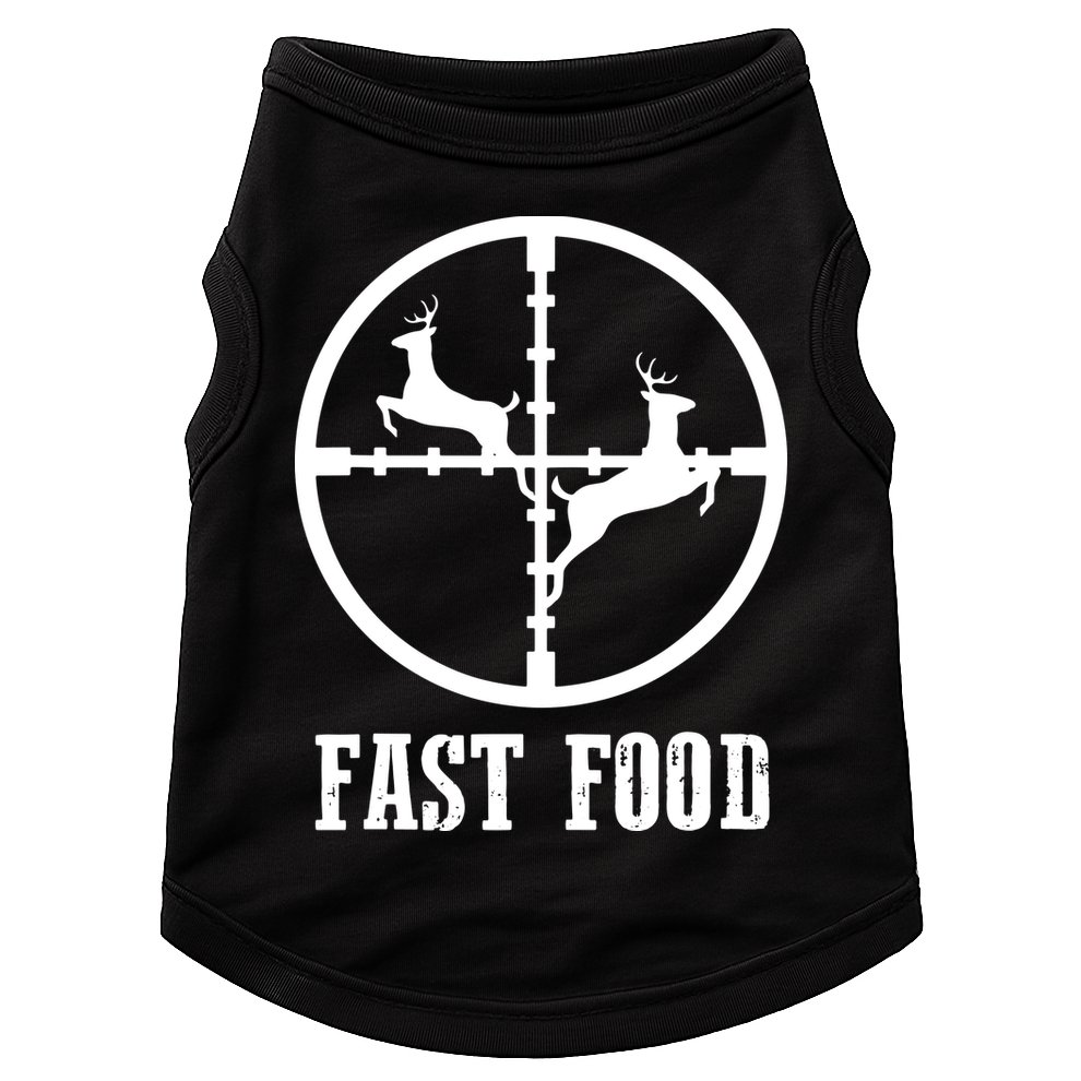 Deer Hunting Funny Hunter Fast Food Gift Doggie Tank