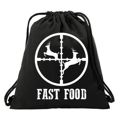 Deer Hunting Funny Hunter Fast Food Gift Drawstring Bag