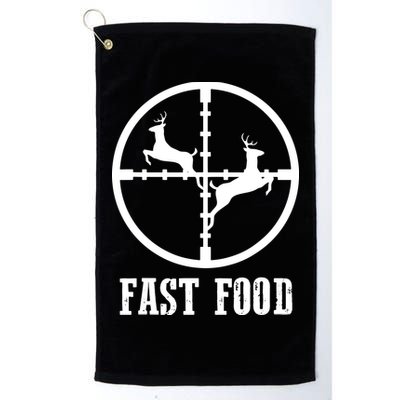 Deer Hunting Funny Hunter Fast Food Gift Golf Towel