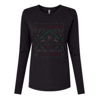 Deer Hunting Funny Ugly Christmas Sweater Party Womens Cotton Relaxed Long Sleeve T-Shirt