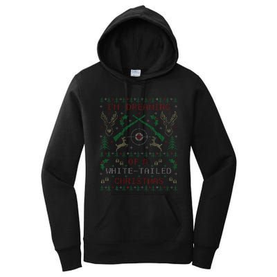 Deer Hunting Funny Ugly Christmas Sweater Party Women's Pullover Hoodie