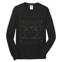 Deer Hunting Funny Ugly Christmas Sweater Party Tall Long Sleeve T-Shirt