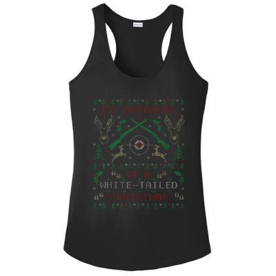 Deer Hunting Funny Ugly Christmas Sweater Party Ladies PosiCharge Competitor Racerback Tank