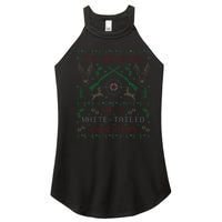 Deer Hunting Funny Ugly Christmas Sweater Party Women’s Perfect Tri Rocker Tank