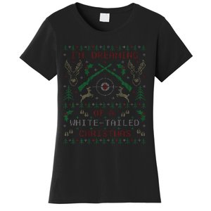 Deer Hunting Funny Ugly Christmas Sweater Party Women's T-Shirt