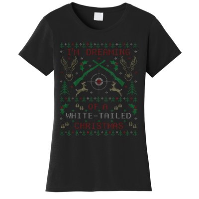 Deer Hunting Funny Ugly Christmas Sweater Party Women's T-Shirt