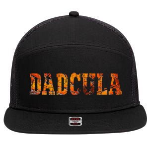 Dadcula Halloween Fanny Dad Halloween Gift 7 Panel Mesh Trucker Snapback Hat