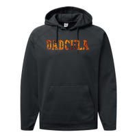 Dadcula Halloween Fanny Dad Halloween Gift Performance Fleece Hoodie