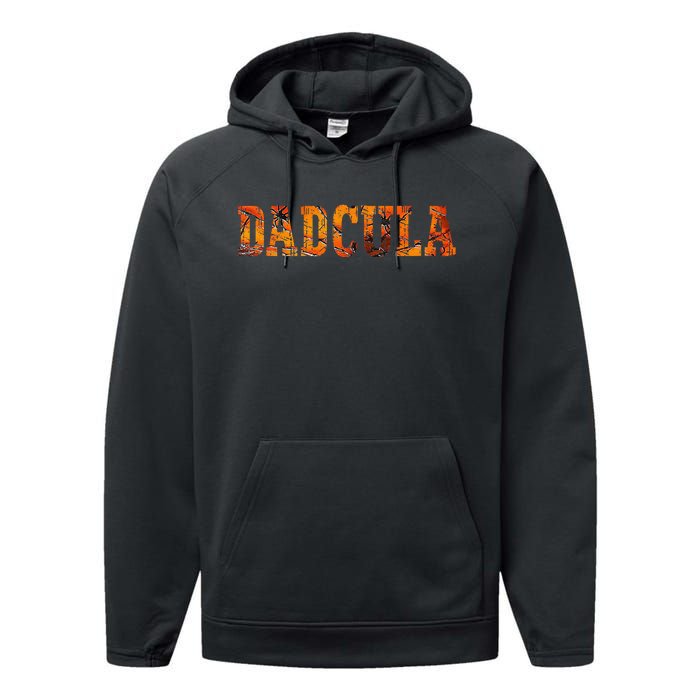 Dadcula Halloween Fanny Dad Halloween Gift Performance Fleece Hoodie