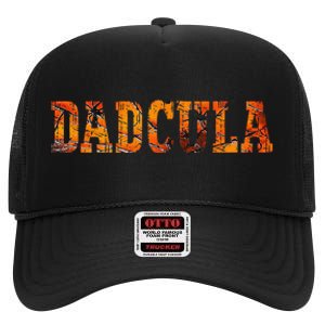 Dadcula Halloween Fanny Dad Halloween Gift High Crown Mesh Back Trucker Hat