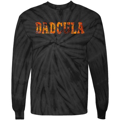 Dadcula Halloween Fanny Dad Halloween Gift Tie-Dye Long Sleeve Shirt