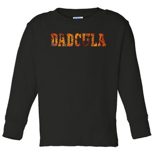 Dadcula Halloween Fanny Dad Halloween Gift Toddler Long Sleeve Shirt