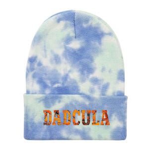 Dadcula Halloween Fanny Dad Halloween Gift Tie Dye 12in Knit Beanie