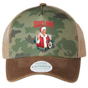 DaddyS Home Funny Santa Trump Christmas 2024 New President Legacy Tie Dye Trucker Hat