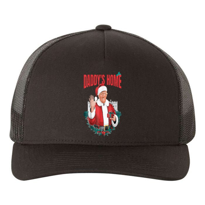 DaddyS Home Funny Santa Trump Christmas 2024 New President Yupoong Adult 5-Panel Trucker Hat