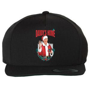 DaddyS Home Funny Santa Trump Christmas 2024 New President Wool Snapback Cap