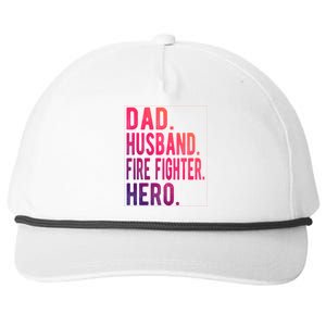 Dad Husband Fire Fighter Hero Gift Snapback Five-Panel Rope Hat